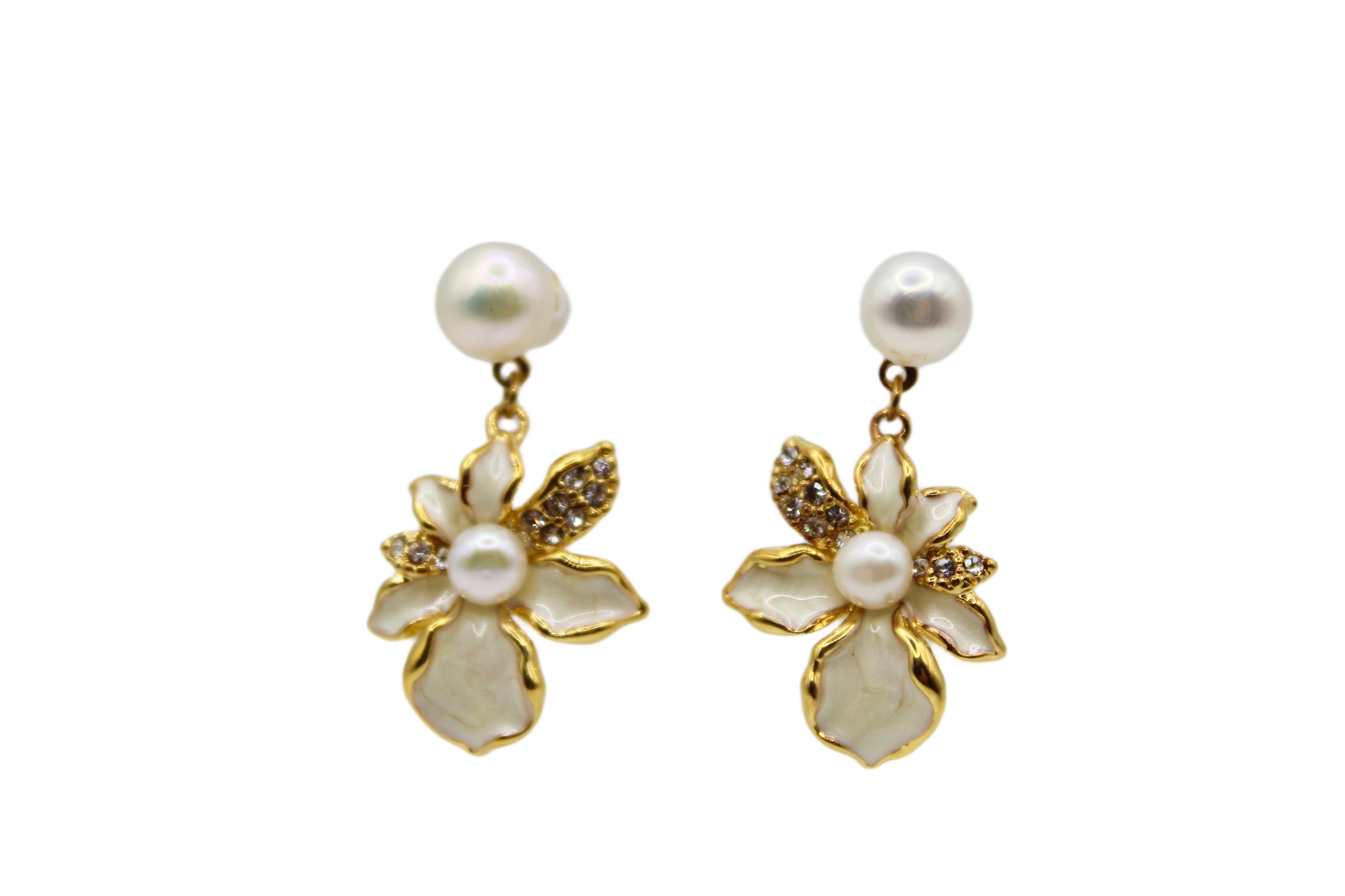 Blossom Pearl Dangle Earrings