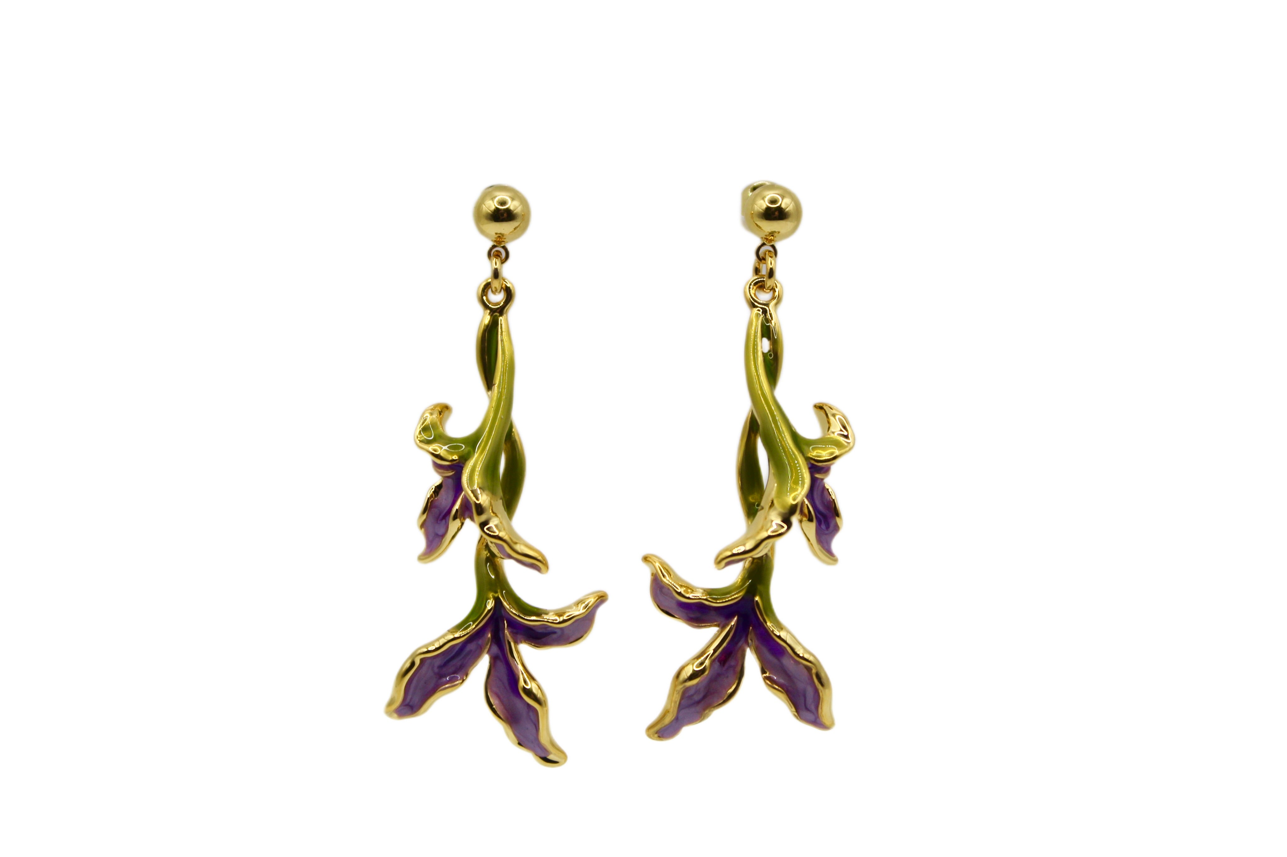 Orchid Cascade Earrings